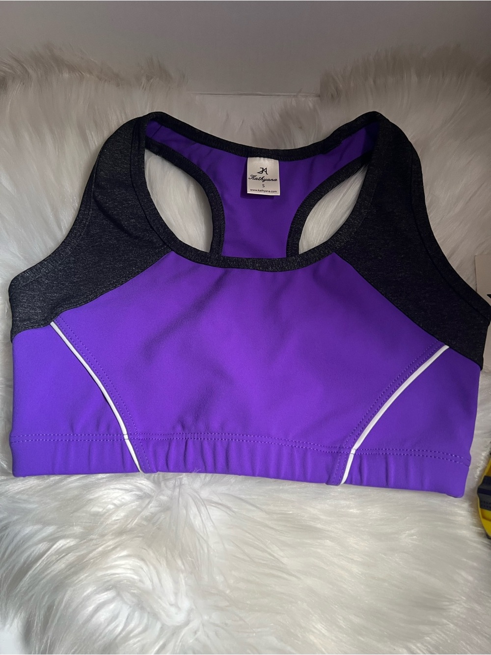 KATHYANA PURPLE  SPORTS BRA  SIZE SMALL